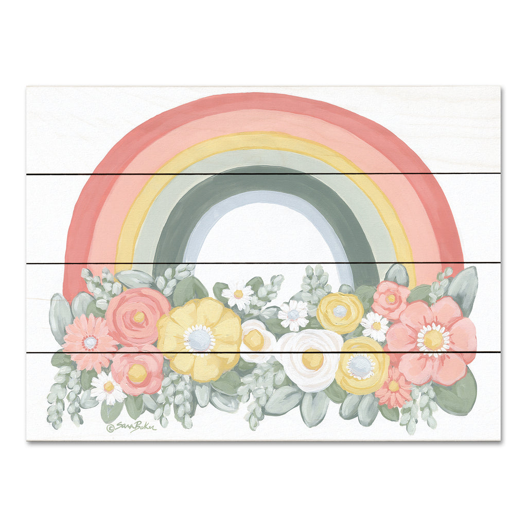 Sara Baker BAKE234PAL - BAKE234PAL - Floral Rainbow - 16x12  from Penny Lane