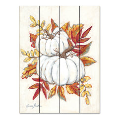 BAKE285PAL - White Pumpkin Fall Foliage - 12x16