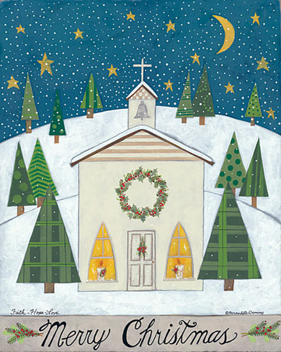 Bernadette Deming Licensing BER1307 - BER1307 - Merry Christmas Church - 0  from Penny Lane