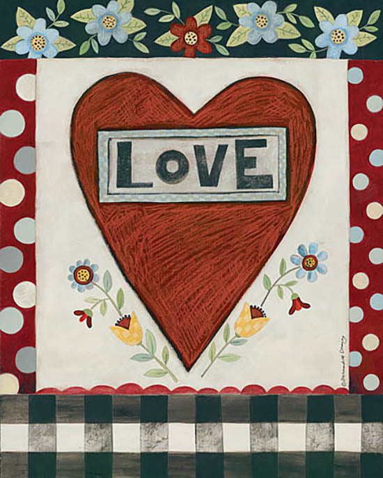 Bernadette Deming Licensing BER1393 - BER1393 - Floral Love Heart - 0  from Penny Lane