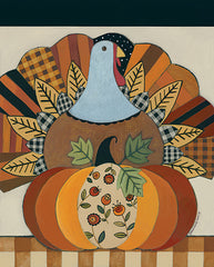 BER1413 - Turkey and Patterned Pumpkin - 12x16