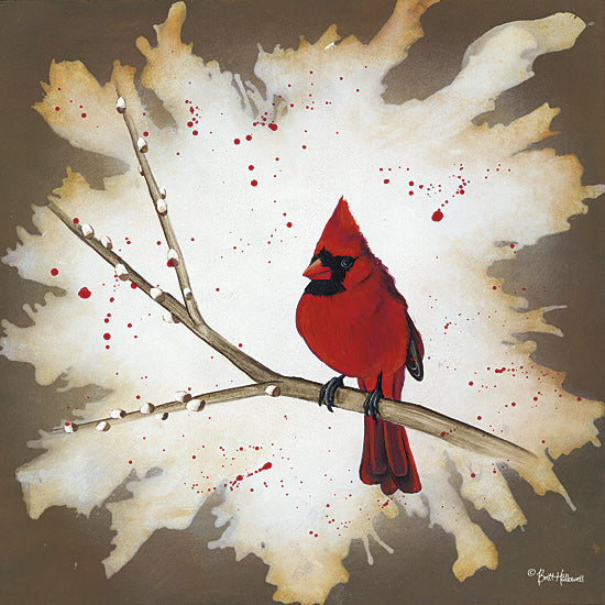 Britt Hallowell BHAR435 - Weathered Friends - Cardinal - Animals, Bird, Cardinal, Wildlife from Penny Lane Publishing