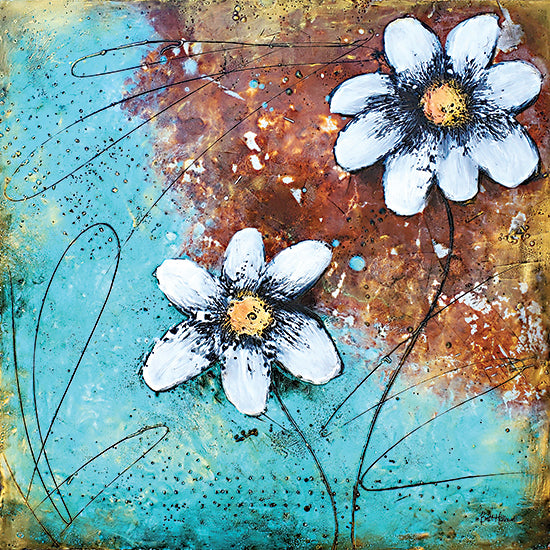 Britt Hallowell BHAR531 - BHAR531 - Custom Balance II - 12x12 Abstract, Flowers, White Flowers, Contemporary from Penny Lane