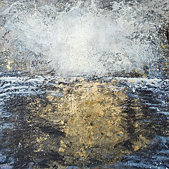 Britt Hallowell BHAR539 - BHAR539 - Drifting - 12x12 Abstract, Textured, Gold, Contemporary from Penny Lane