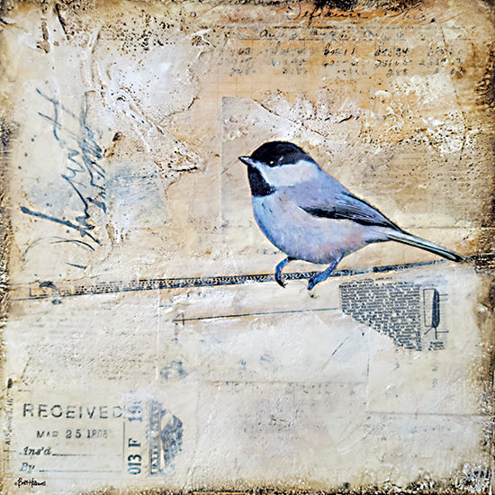 Britt Hallowell BHAR600 - BHAR600 - Sorting It Out 1 - 12x12 Abstract, Birds, Blue Bird, Spring, Textured Art, Spring, Patterns from Penny Lane