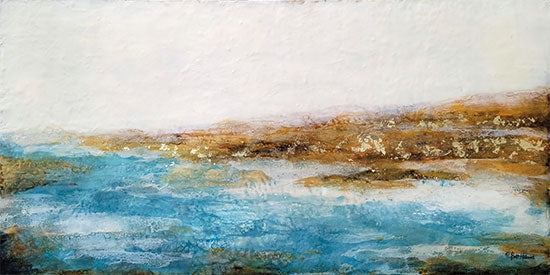 Britt Hallowell BHAR604 - BHAR604 - New Horizons - 18x9 Abstract, Coastal, Ocean, Rocks, Coast, Waves, Landscape from Penny Lane