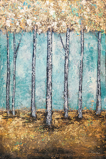 Britt Hallowell BHAR607 - BHAR607 - Sweet Respite - 12x18 Abstract, Trees, Forest, Landscape, Gold, Fall from Penny Lane