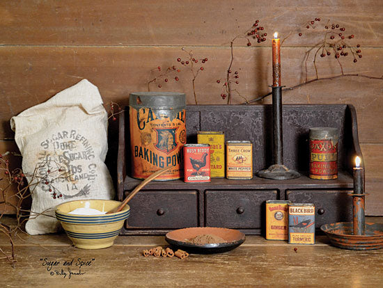 Billy Jacobs BJ1060 - Sugar and Spice - Sugar, Spices, Candle, Berries, Bowl, Kitchen, Antiques from Penny Lane Publishing