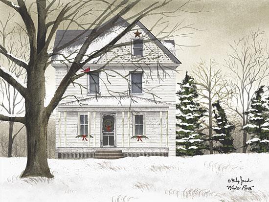 Billy Jacobs VJ1100A - Winter Porch - Winter, Snow, House, Porch from Penny Lane Publishing