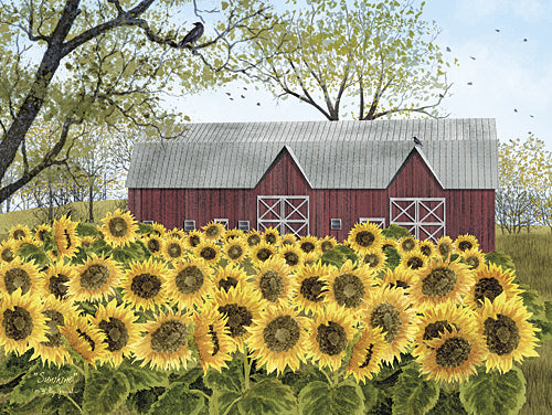 Billy Jacobs BJ1134 - Sunshine - Barn, Sunflower, Farm, Landscape from Penny Lane Publishing