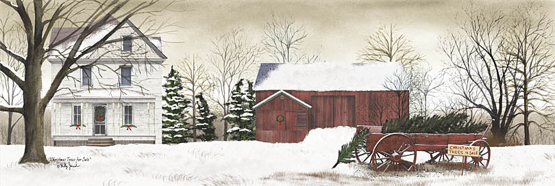 Billy Jacobs BJ116 - BJ116 - Christmas Trees for Sale        - 36x12 Farm, House, Barn, Winter, Holiday, Christmas, Trees, Snow from Penny Lane