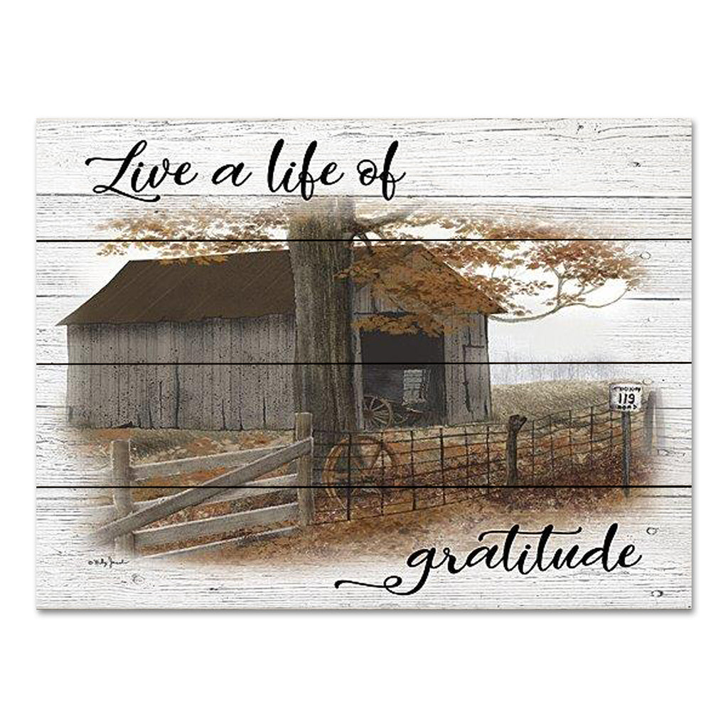 Billy Jacobs BJ1288PAL - BJ1288PAL - Live a Life of Gratitude - 16x12  from Penny Lane