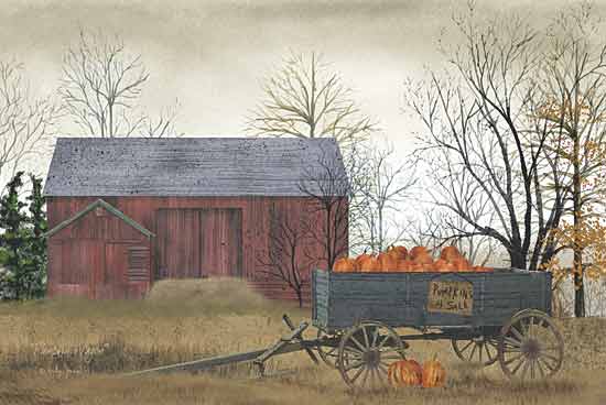 Billy Jacobs BJ153 - Pumpkin Wagon - Pumpkin, Wagon, Barn, Farm from Penny Lane Publishing