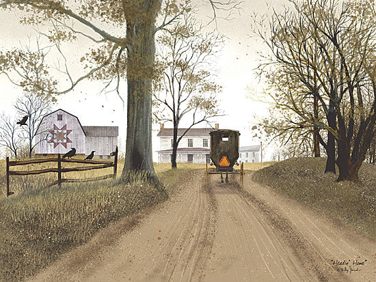 Billy Jacobs BJ158A - Headin' Home - Amish, Buggy, Road, Quilt, Barn from Penny Lane Publishing