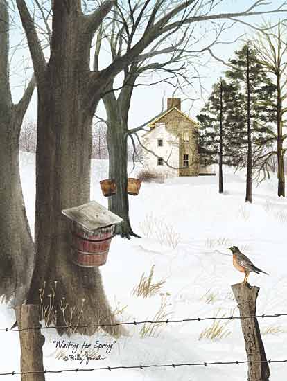 Billy Jacobs BJ166 - Waiting for Spring - Maple Syrup, Bird, Snow, House from Penny Lane Publishing