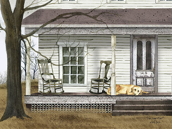 Billy Jacobs BJ200 - The Long Wait - Dog, Rocking Chairs, Front Porch, House from Penny Lane Publishing