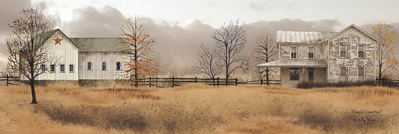 Billy Jacobs BJ229B - BJ229B - Peaceful Homestead - 36x12 Farm, Barn, House, Autumn, Harvest, Trees, Barn Star from Penny Lane