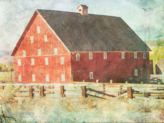 Bluebird Barn BLUE161 - Big Red Barn  - 16x12 Barn, Farm, Filter, Fence from Penny Lane