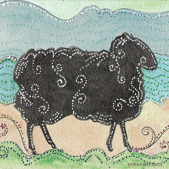 Bluebird Barn BLUE187 - Whimsical Swirly Sheep - 12x12 Sheep, Swirls, Patterns, Abstract from Penny Lane