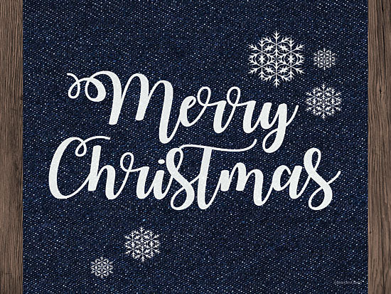 Bluebird Barn BLUE437 - BLUE437 - Merry Christmas Snowflakes - 16x12 Holidays, Merry Christmas, Snowflakes, Winter, Blue & White from Penny Lane