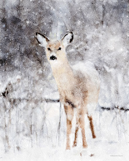 Bluebird Barn BLUE460 - BLUE460 - Deer in Winter Forest - 12x16 Deer, Snow, Winter, Wildlife, Portrait from Penny Lane