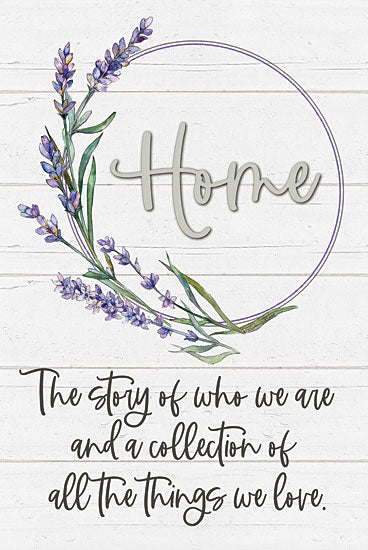 Susie Boyer BOY589 - BOY589 - Home - 12x18 Home, Family, The Story of Who We Are, Lavender, Herbs, Typography, Signs from Penny Lane