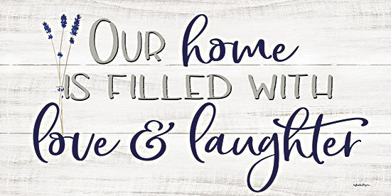 Susie Boyer BOY634 - BOY634 - Our Home… - 18x9 Our Home is Filled with Love and Laughter, Family, Lavender, Herbs, Typography, Signs from Penny Lane