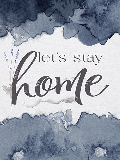 Susie Boyer BOY635 - BOY635 - Let's Stay Home - 12x16 Let's Stay Home, Home, Typography, Signs, Gray Tones from Penny Lane