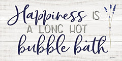 BOY652 - Happiness is a Long Hot Bubble Bath - 18x9