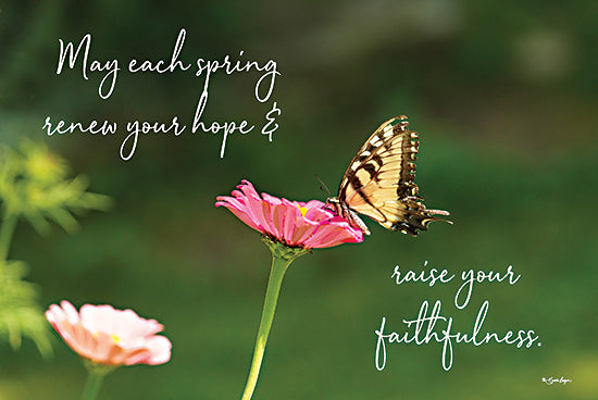 Susie Boyer BOY731 - BOY731 - Renew Your Hope - 18x12 Spring, Renew Your Hope, Flowers, Butterfly, Typography, Signs, Textual Art, Photography, Inspirational from Penny Lane