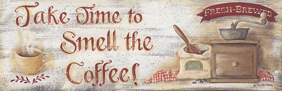 Pam Britton BR287 - Smell the Coffee - Coffee, Coffee Grinder, Cup, Signs from Penny Lane Publishing