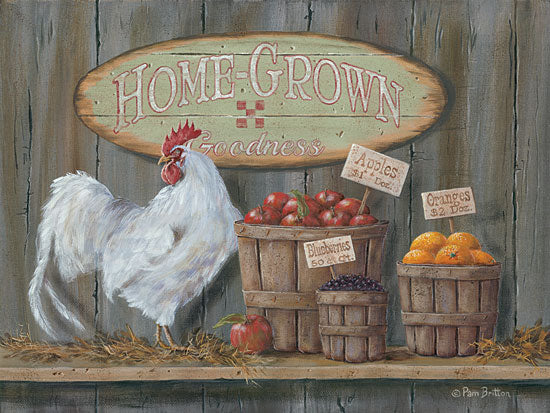 Pam Britton BR388 - Homegrown Goodness - Rooster, Fruit, Signs, Baskets, Kitchen from Penny Lane Publishing