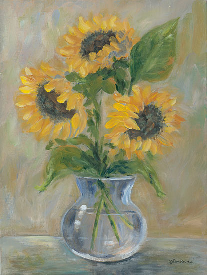 Pam Britton BR506 - BR506 - Sunny Bouquet - 12x16 Sunflowers, Vase, Bouquet, Botanical, Autumn from Penny Lane