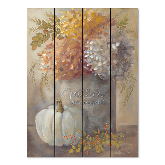 Pam Britton BR538PAL - BR538PAL - Gather & Be Thankful - 12x16 Gather & Thankful, Fall, Autumn, Pumpkin, Fall Flowers, Flowers, Primitive, Rustic from Penny Lane