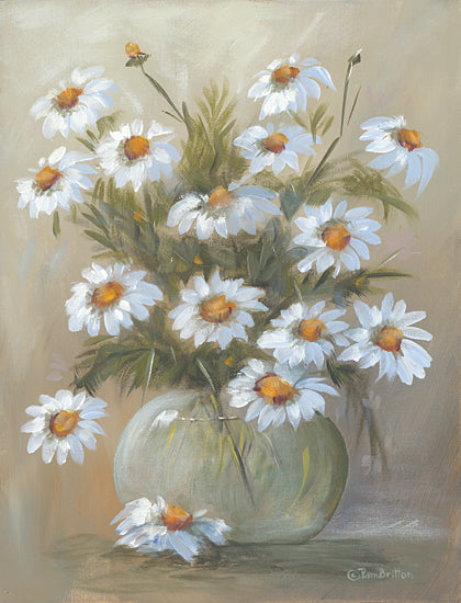Pam Britton BR545 - BR545 - Bowl of Daisies - 12x16 Daisies, Flowers, Vase, Bouquet, Spring from Penny Lane
