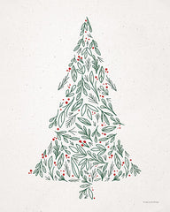 BRO153 - Floral Christmas Tree III  - 12x16