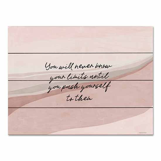Lady Louise Designs BRO198PAL - BRO198PAL - Push Limits - 16x12 You Will Never Know Your Limits, Motivational, Neutral Palette, Tween, Typography, Signs from Penny Lane