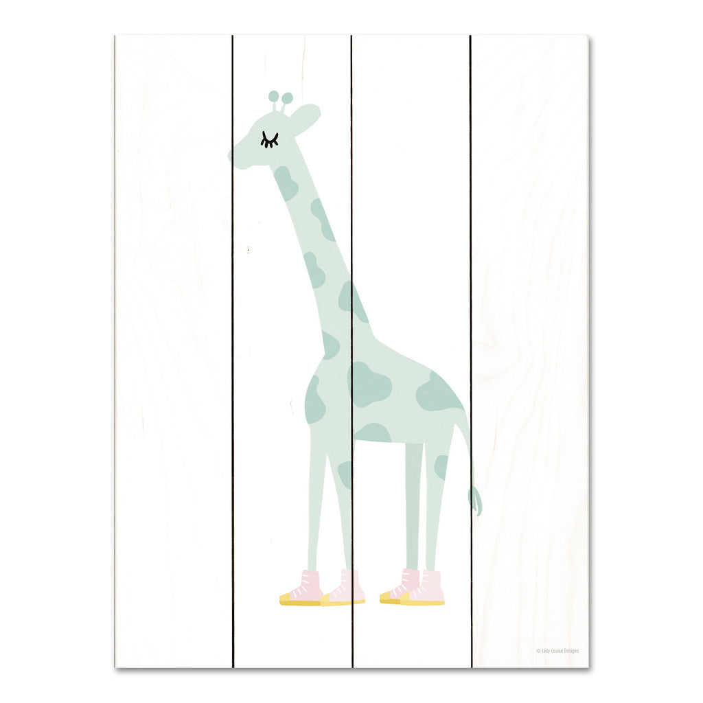 Lady Louise Designs BRO203PAL - BRO203PAL - Giraffe - 12x16 Giraffe, Baby, Pastel Colors, Whimsical, Triptych from Penny Lane