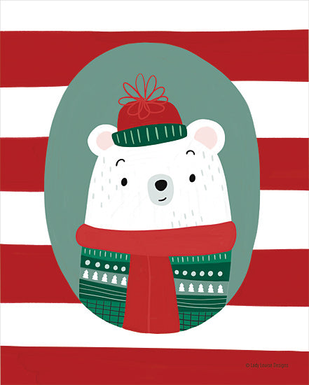 Lady Louise Designs BRO214 - BRO214 - Polar Sweater - 12x16 Polar Bear, Sweater, Whimsical, Christmas, Holidays, Winter from Penny Lane
