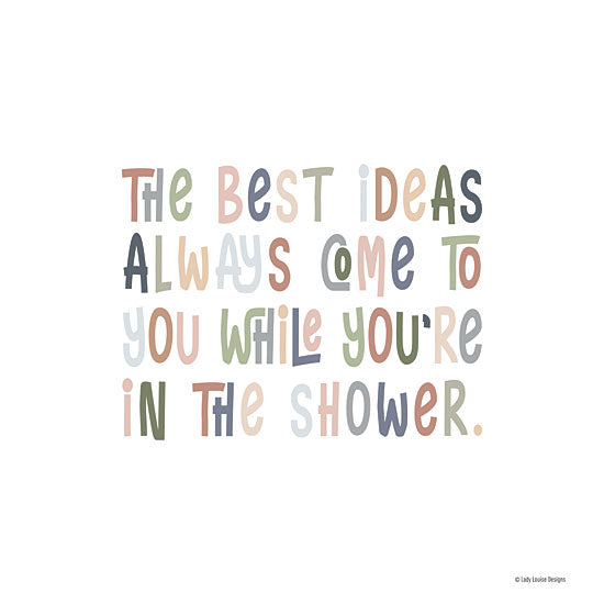 Lady Louise Designs BRO220 - BRO220 - The Best Ideas - 12x12 The Best Ideas, Humorous, Typography, Signs, Bath, Bathroom from Penny Lane