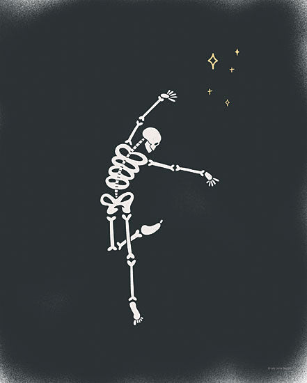 Lady Louise Designs BRO334 - BRO334 - Dancing Skeletons I - 12x16 Halloween, Skelton's, Dancing Skelton's, Black & White, Triptych, Decorative from Penny Lane