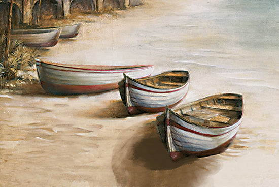 Cloverfield & Co. CC195 - CC195 - Rowboats Waiting - 18x12 Coastal, Rowboats, Boats, Beach, Sand, Coast, Nautical, Summer, Landscape from Penny Lane