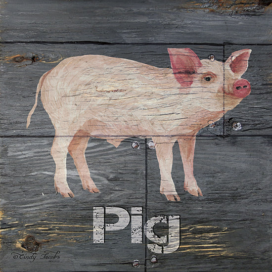 Cindy Jacobs CIN155 - Pig - Pig, Animals, Sign from Penny Lane Publishing