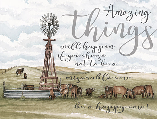 Cindy Jacobs CIN1739 - CIN1739 - Amazing Things     - 16x12 Signs, Typography, Windmill, Cows, Landscape, Trough from Penny Lane