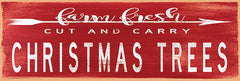 CIN1748 - Christmas Trees Sign - 18x6