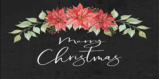 Cindy Jacobs CIN1782 - CIN1782 - Merry Christmas - 18x9 Holidays, Merry Christmas, Poinsettias, Flowers, Greenery, Calligraphy, Signs from Penny Lane