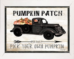 CIN1787 - Pumpkin Patch Black Truck    - 16x12