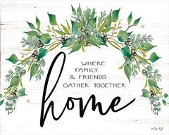 CIN1832 - Home - Where Family & Friends Gather Together    - 16x12