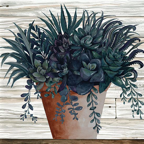 Cindy Jacobs CIN1950 - CIN1950 - Remarkable Succulents I - 12x12 Succulents, Clay Pot, Wood Planks from Penny Lane