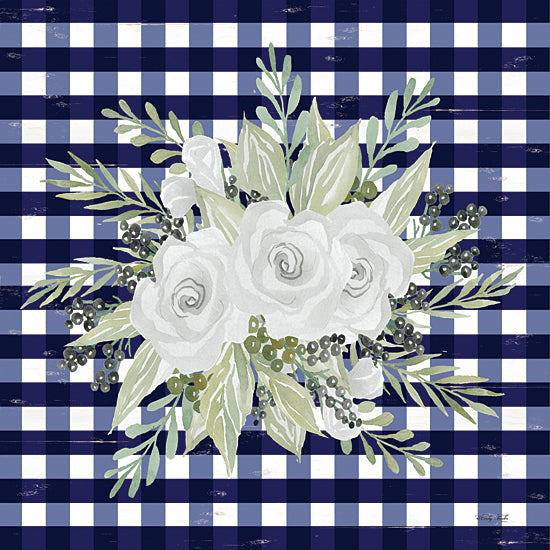 Cindy Jacobs CIN1974 - CIN1974 - Navy Floral II    - 12x12 Flowers, Plaid, Ivy, Greenery from Penny Lane